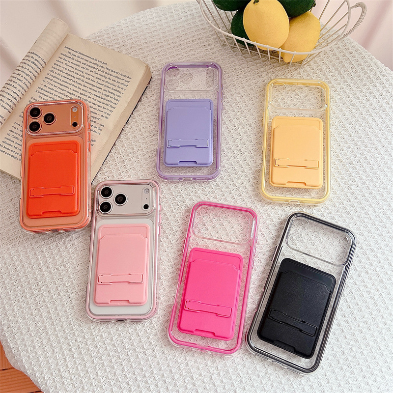 Card Holder 17Air Mobile Phone Case Tpu Card Insert 15 Apple 11 Suitable for iPhone 16 Promax Two-In-One Protective Case Card Holder 17Air Mobile Phone Case Tpu Card Insert 15 Apple 11 Suitable for iPhone 16 Promax Two-In-One Protective Case