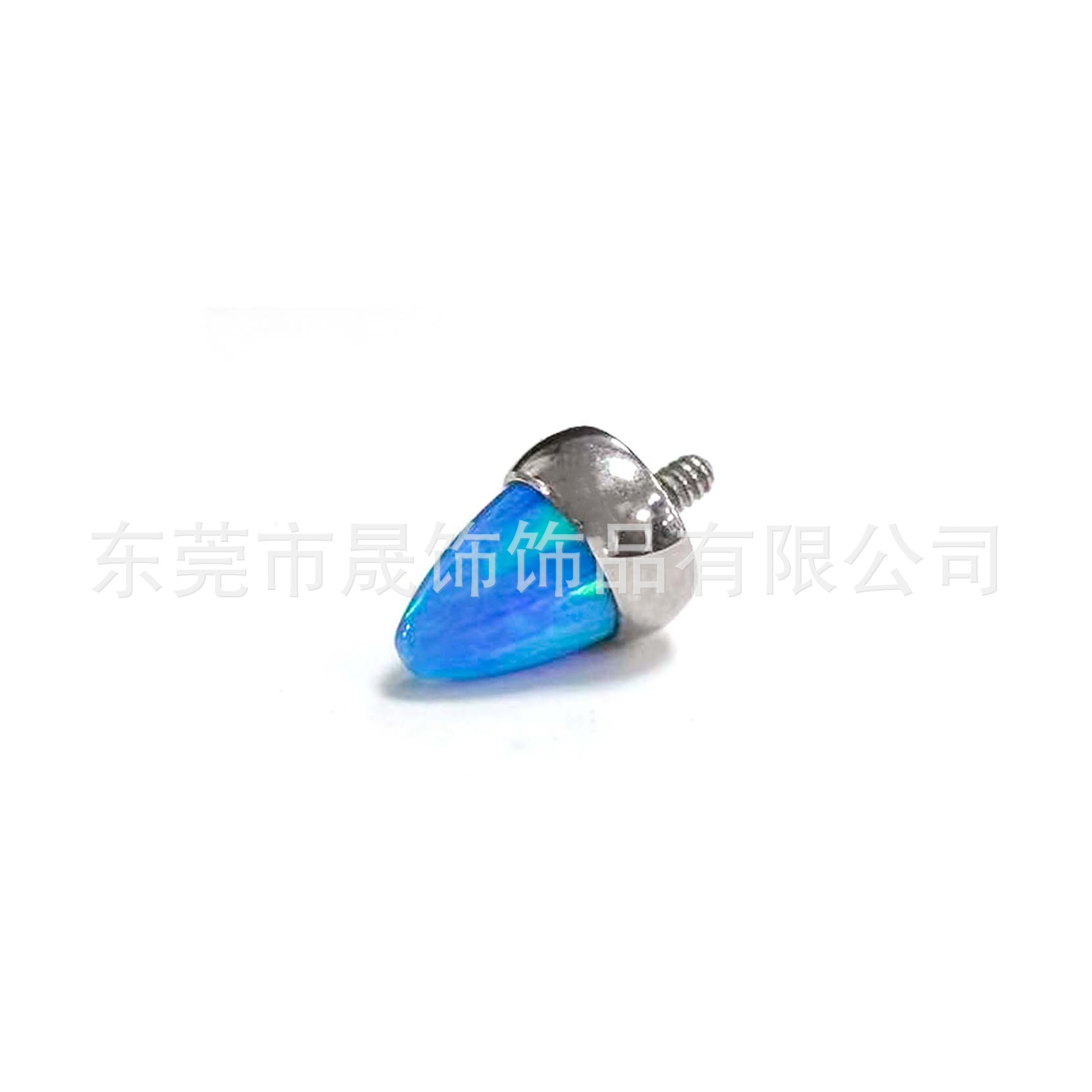 F136 Titanium Alloy 澳宝尖锥 Ear Stud Helix Cartilage Stud G23 Implant Grade Titanium Labret Stud 人体 Piercing Jewelry Accessories 头