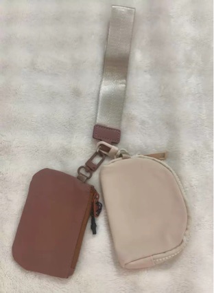 Compact mini wallet, waterproof nylon portable wrist bag, Japanese casual fashion card holder, zippered key and coin purse