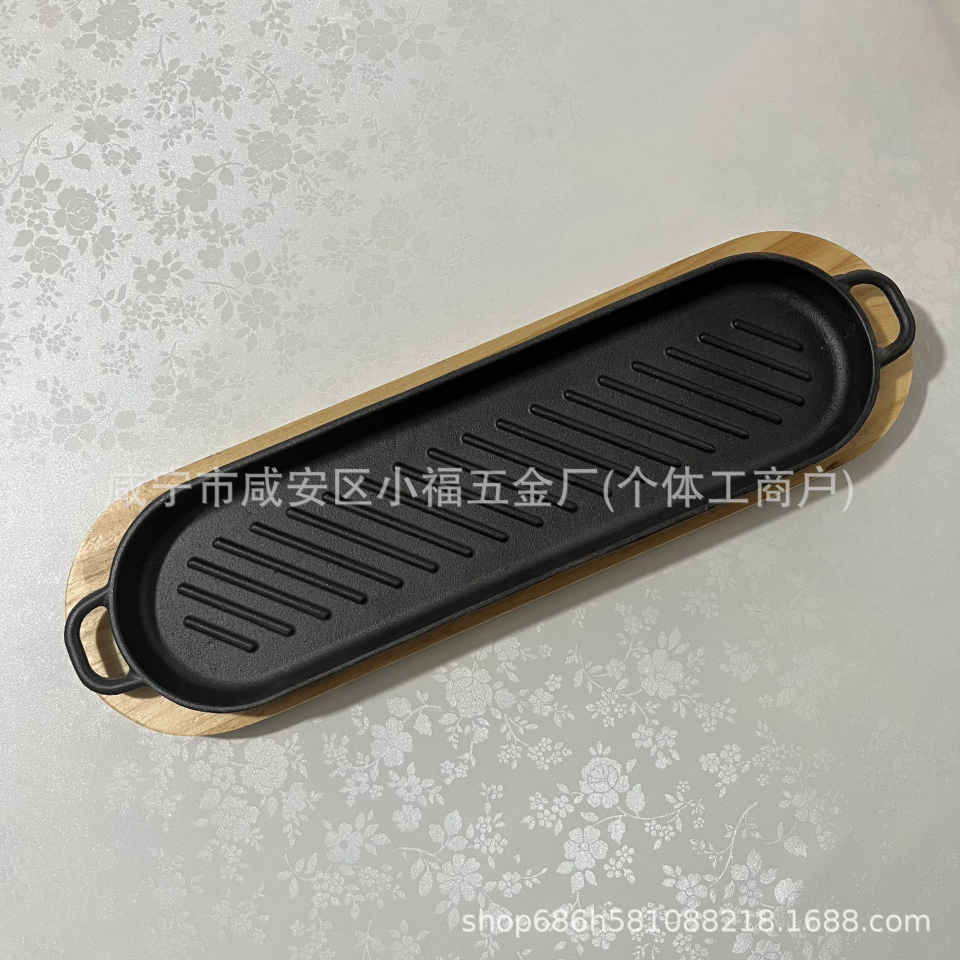 Plancha de hierro para asar carne, placa de hierro fundido para barbacoa, plancha de hierro para asar carne, sartén para pescado a la parrilla, sartén de hierro para freír, sartén plana redonda, sartén de hierro fundido.