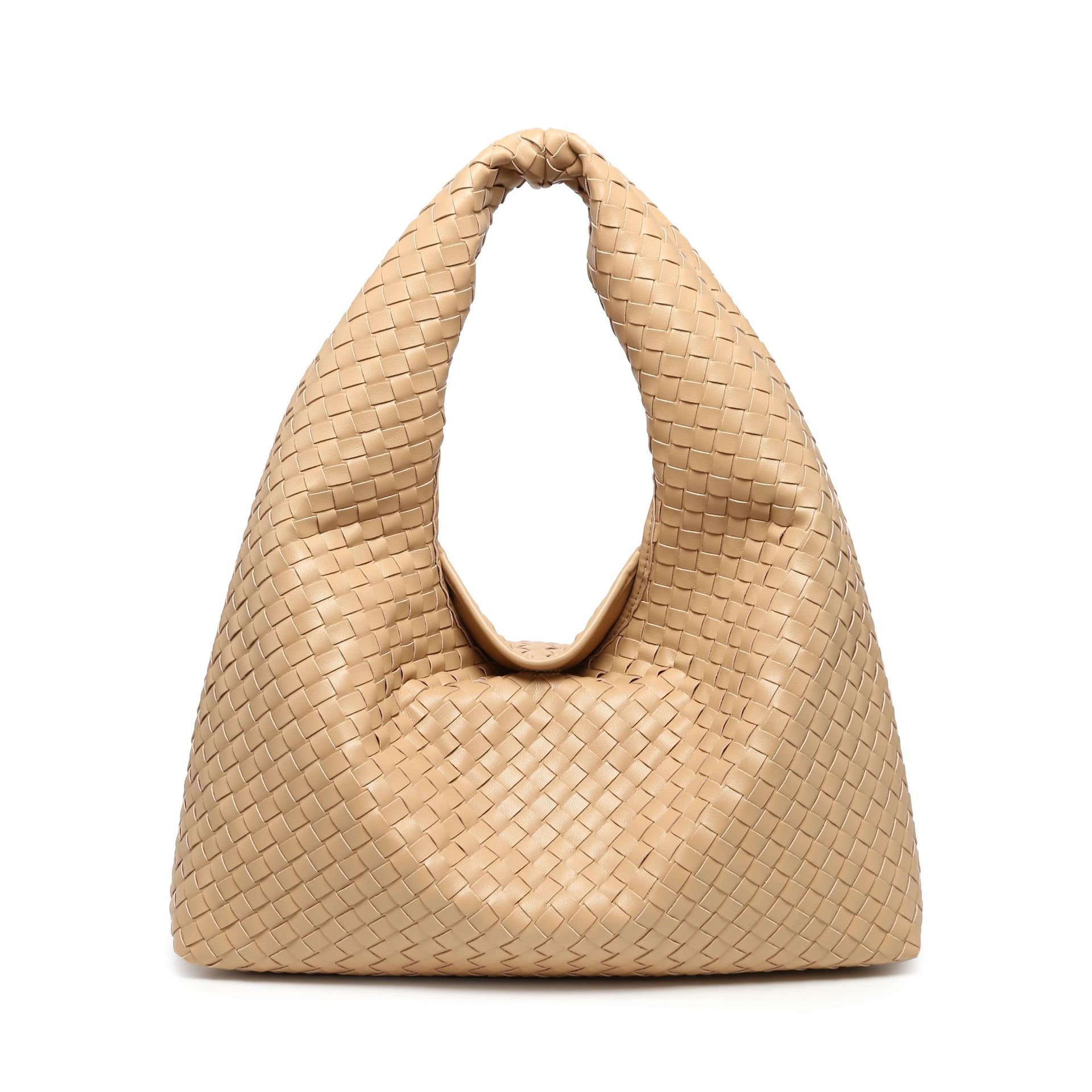 Suede Frosted Woven Hobo Tote Bag For Women Laura Autumn/Winter Retro Commuter Handbag Shoulder Underarm Bag - Thumbnail 8