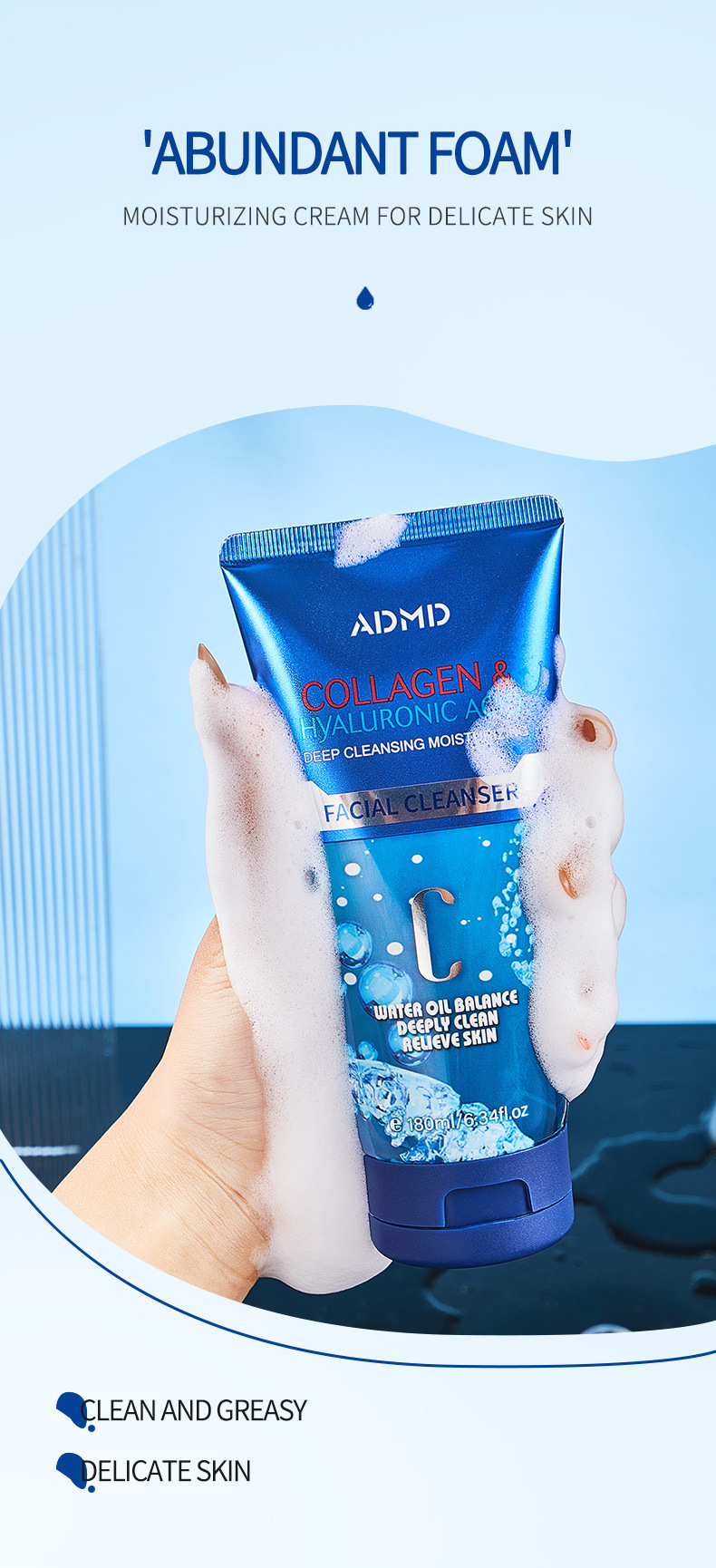 kollageeni puhastusvahend õli kontroll puhastusvahend piiriüleselt kuum müük nahahooldustooted kosmeetika_voghion.com