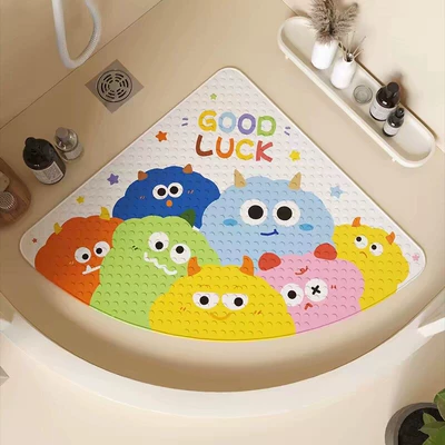 Avtomobil döşəmə paspasları Shower Mat PVC Printed - little-monster-2-5454cm