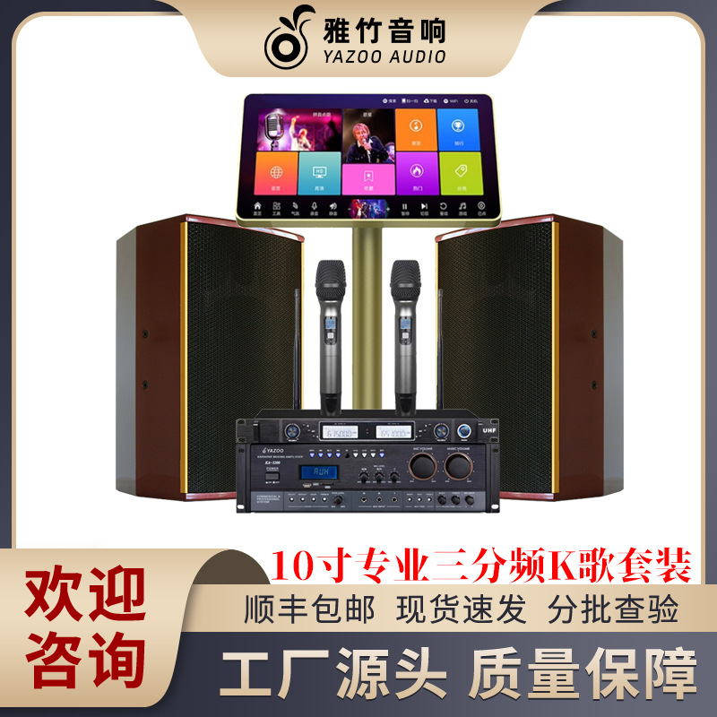 Yazhu familia KTV traje de audio karaoke equipo hogar danza Sala enseñanza formación Conferencia altavoz máquina canto