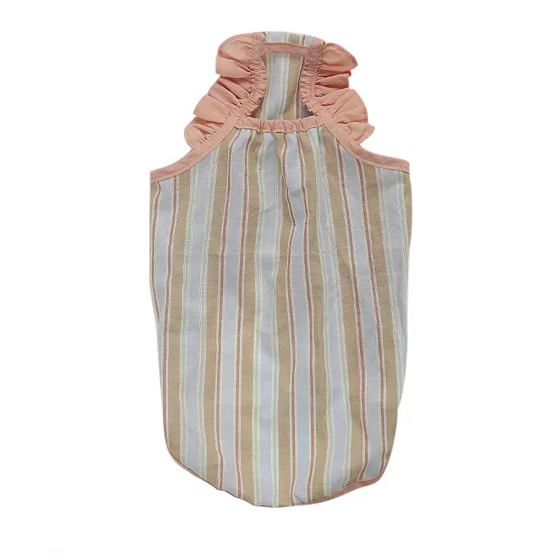 Ropa de gato de verano fino mascota gato marioneta de oro Gira gatito verano anti-pelo chaleco camisola