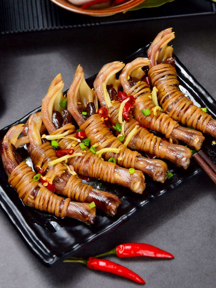 【送卤料包】宣城特产水阳三宝鸭脚包鸭掌腌鸭脚包腊鸭翅鸭爪翅包