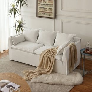 New Nordic Sofa Small Apartment Fabric Single Double Rental Room Clothing Store Bedroom Balcony Internet Celebrity Model Small