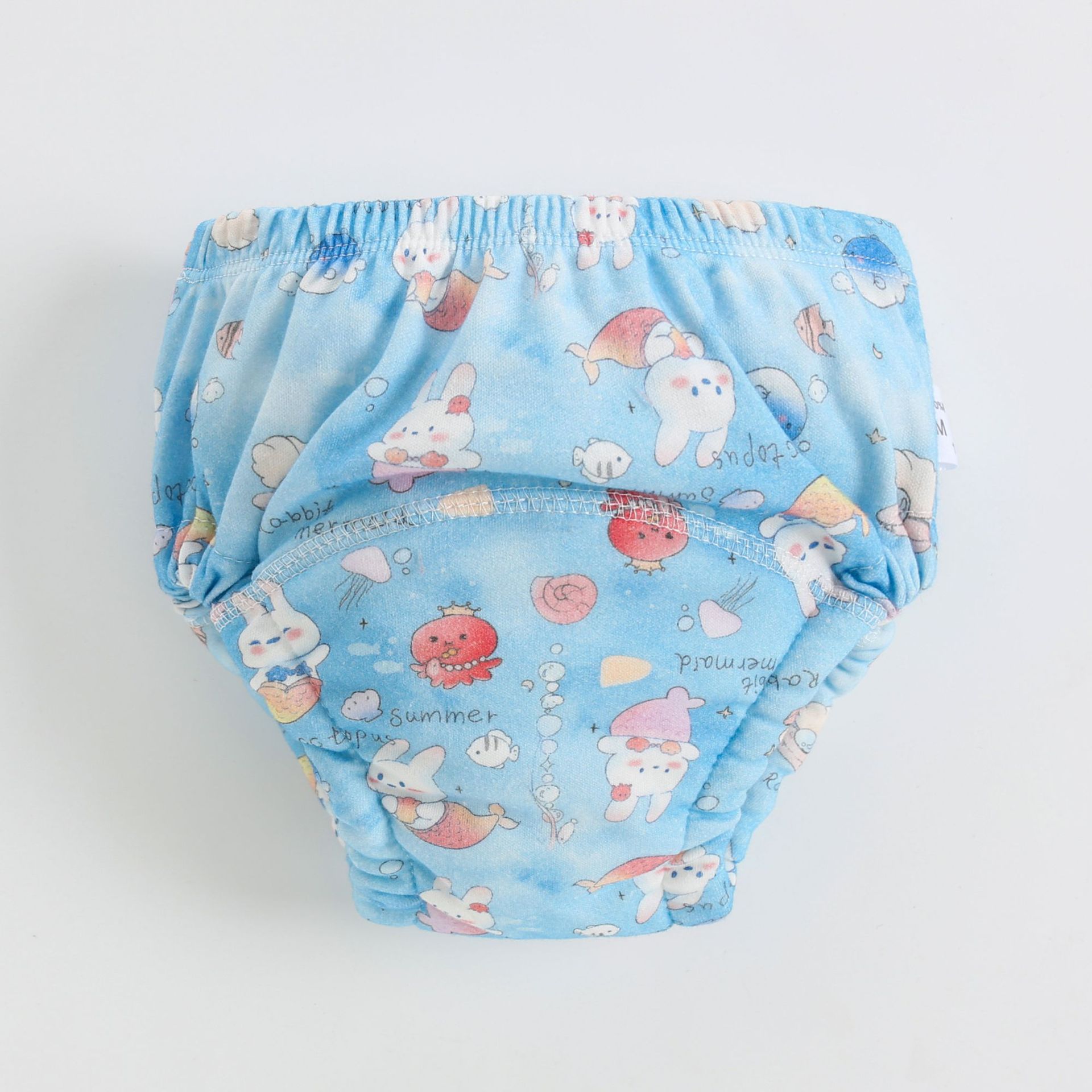 Bebé pantalones de entrenamiento infantil de algodón ecológico lavable a prueba de orina pantalones de aprendizaje pañal de tela transpirable nuevo bolsillo del pañal para los niños