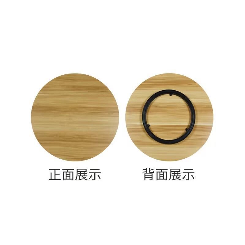 转盘旋转展示花艺师转盘承重打包底座盆景直播插花圆形木板工作台|undefined