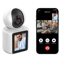 双方向ビデオ通話 ワイヤレスモニター 携帯電話リモートカメラ 屋内360度死角なし撮影 超高画質