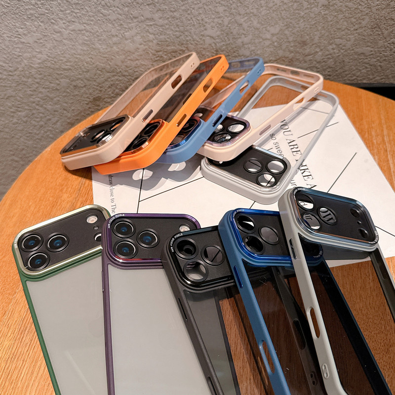 メタルレンズ対応 Apple 17 Pro Max 携帯電話ケース 高透明 iPhone 16 耐衝撃 15 Pro Max ハードケース 14|undefined