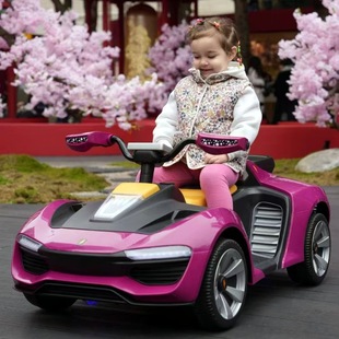 Children's electric car can sit adult boys and girls baby car can sit double remote control charging four-wheel toy car stroller