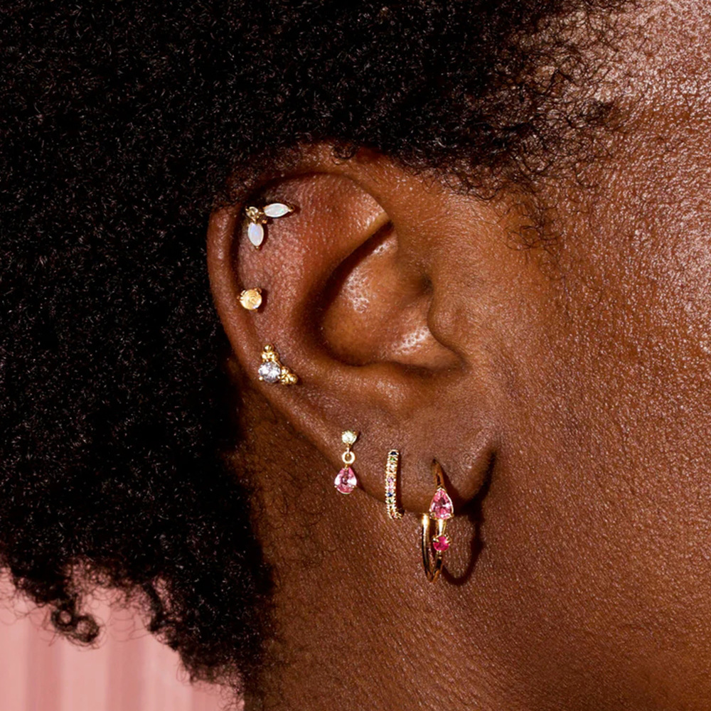 2g Weight Ear Studs Classification 1 Pair Quantity Daily Occasion 925 Sterling Silver Material Geometric Pattern Women's Gender Plating Design Simple Style Style 1 Pair 925 Sterling Silver Geometric Ear Studs 14
