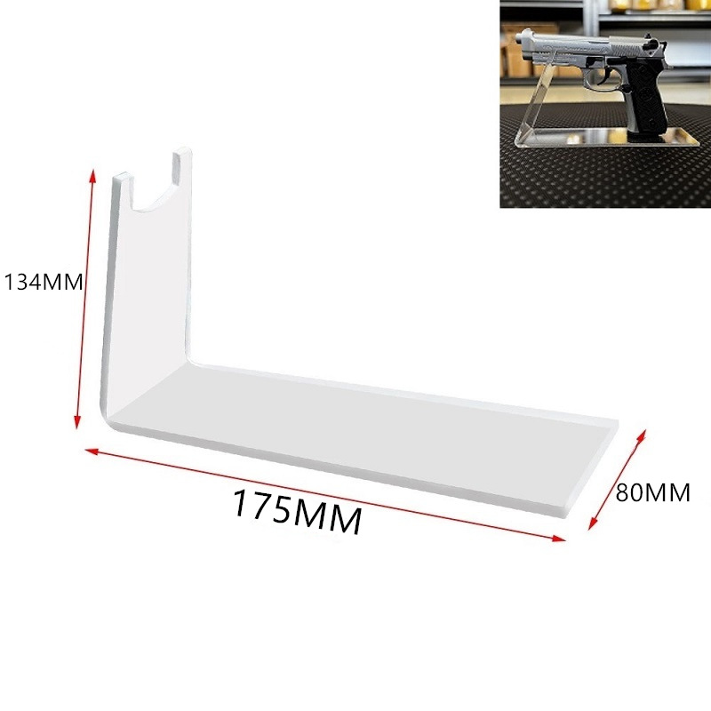 Fábrica personalizada juguetes acrílicos armas de soporte modelo de soporte modelo de tiro estante de exhibición