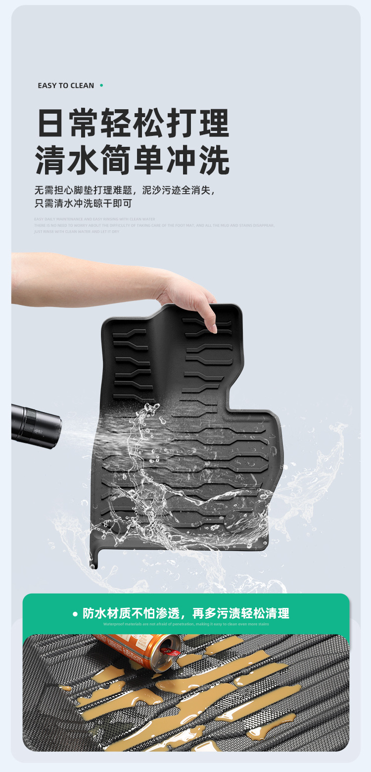 Suitable for 23-25 Models of Land Rover Range Rover Special Car Floor Mats, Fully Environmentally Friendly Floor Mats, Tpe Floor Mats, Trunk Mats