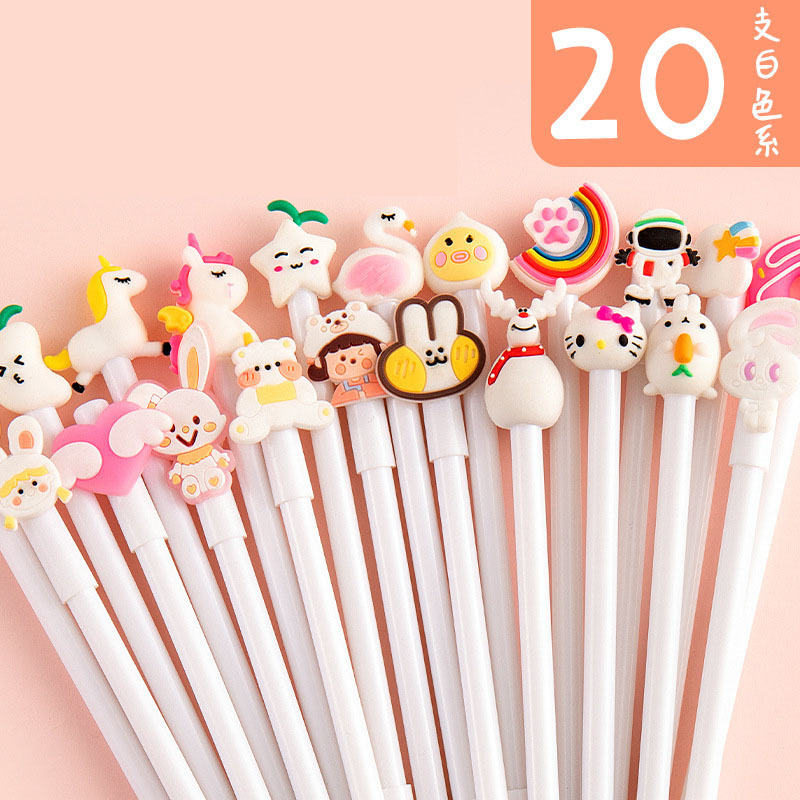 MOKA tarjeta mágica de dibujos animados pluma de gel de secado rápido Red pluma roja Linda hermosa super linda de alto aspecto papelería creativa al por mayor