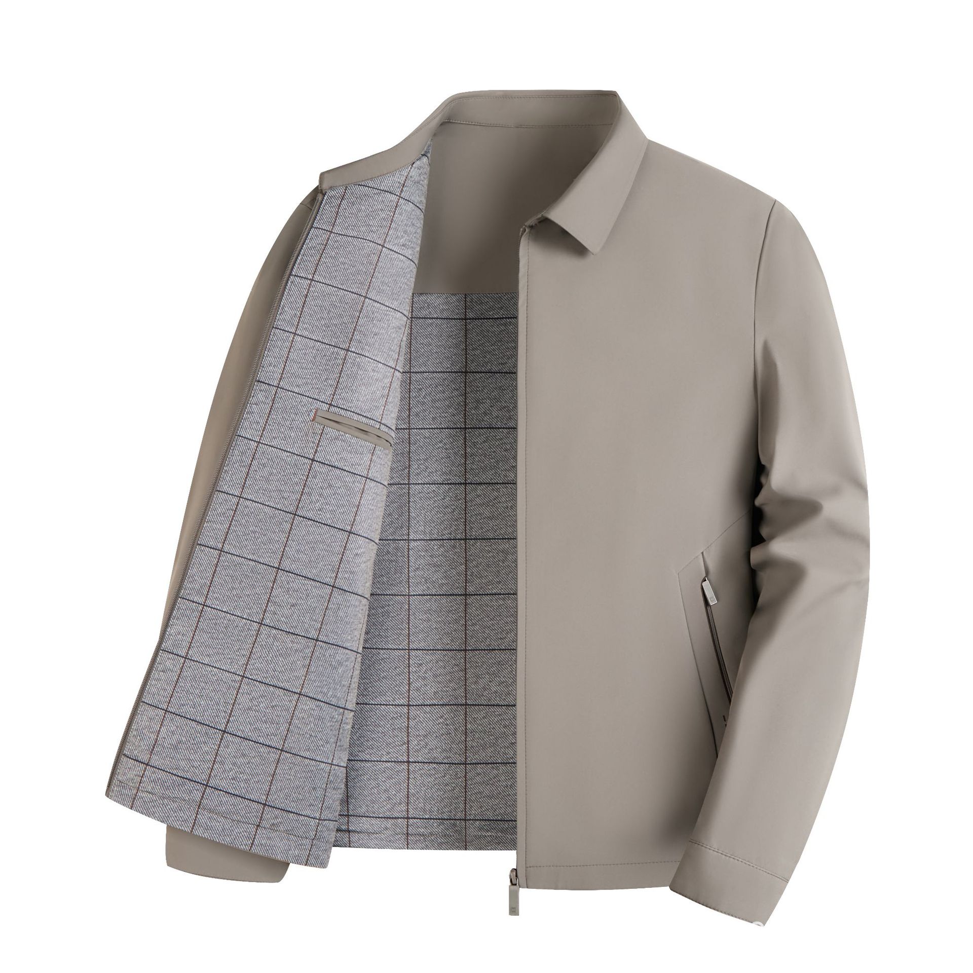 Chaqueta para hombre de mediana edad, estilo nuevo de primavera y otoño, chaqueta para papá, chaqueta de nuevo estilo con solapa, chaqueta ejecutiva.