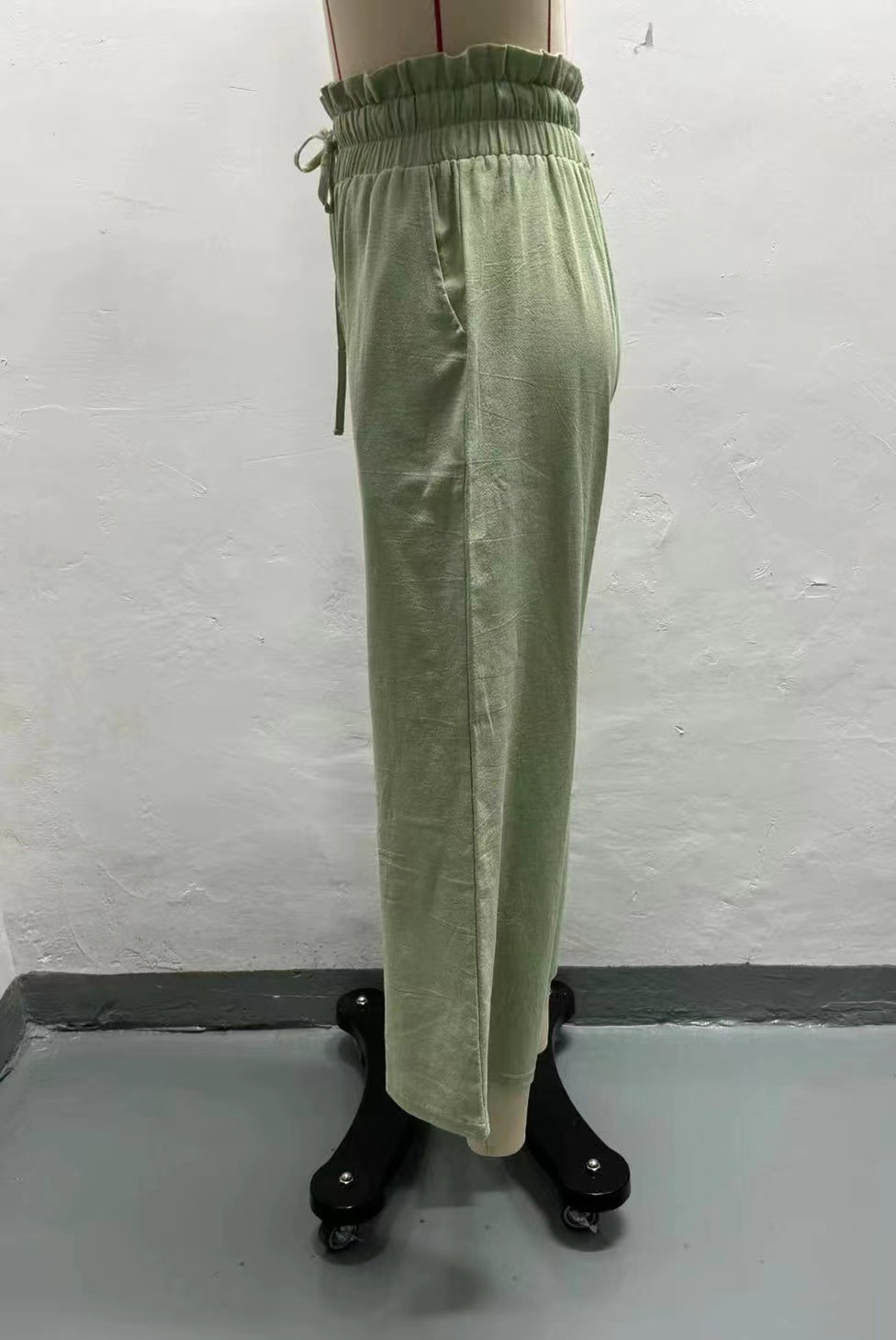 280g Weight Full Length Pants Length Cotton and Linen Fabric Type High Waist Waist Line Casual Pants Pants Type Inelastic Elasticity Holiday, Daily Occasion Regular Fit Fit Type Solid Color Pattern Summer, Spring, Autumn Season Women's Gender Pocket Design Vintage Style Style Women's Holiday Daily Vintage Style Solid Color Full Length Pocket Casual Pants 2