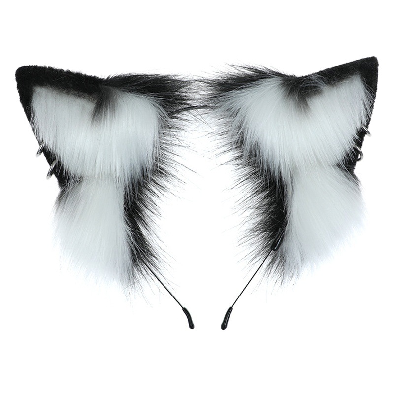 Simulación bestia oreja Linda felpa hecha a mano cómic show fiesta de vestir en vivo accesorios tocado accesorios para el cabello encantador zorro oído diadema
