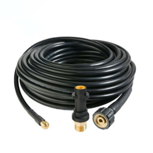 Household pipeline dredging and cleaning sewage high-pressure water pipes are suitable for the nozzle of Karcy cleaning machine, which is copper head and four water outlet.