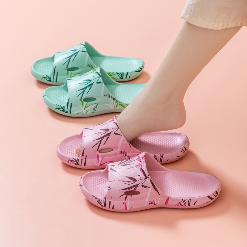 Veblum Home Slippers for Men and Women Couple's Soft Bottom Non-Slip Indoor Home Summer High-Level Slippers