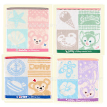 出口日本原单达菲熊画家猫刺绣卡通厚实无捻纱手帕小毛巾小方巾