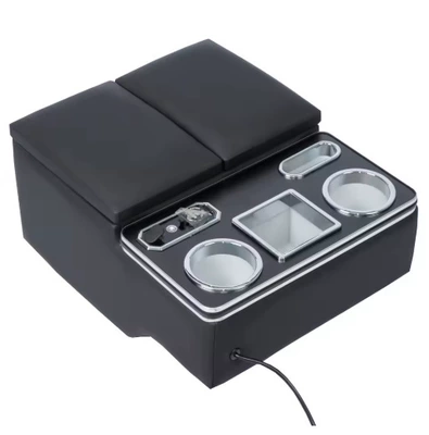Suitable for Toyota Hiace Armrest box - black-dx-b