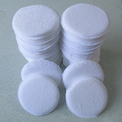 White loop fabric round waxed sponge scrubber Ultra-fine fiber car washing wiping block kitchen cleaning dishwashing