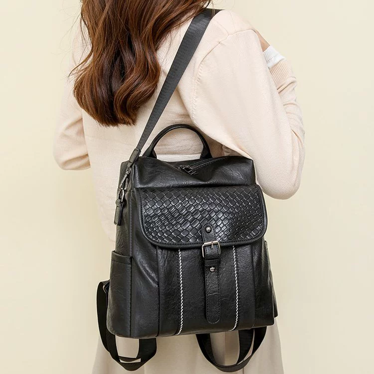 (Cross-border trading), polyurethane backpack, capacious one-shoulder bag, travel bag