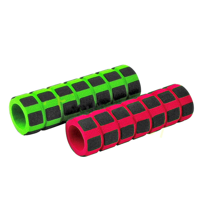 橡塑发泡手柄套园林工具防滑护套减震海绵空心管双色竖纹nbr把套