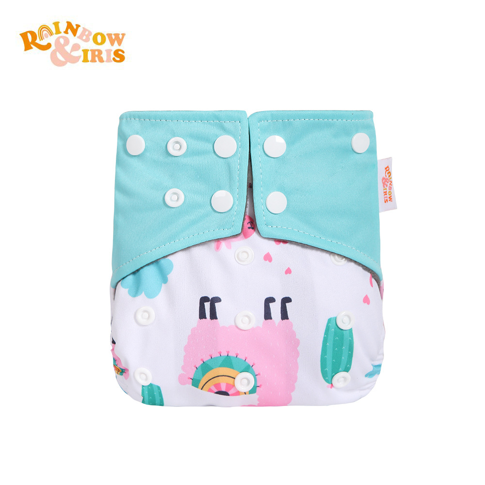 INS impresión digital de estilo occidental pañales de carbón de bambú pantalones de entrenamiento de fugas a prueba de agua anti-lado transfronterizo en stock pañal de tela