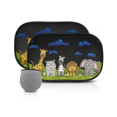 Cartoon Car Sunshade Static Cling: Sun shade - 16-lawn-animal-sunshade
