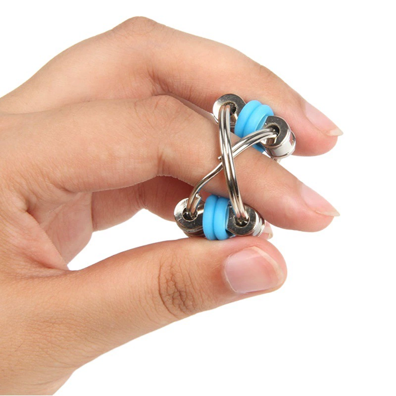 Непоседа куб для взрослых вентиляционные велосипедная цепь игрушка декомпрессионный металлический брелок декомпрессионная цепь оптом