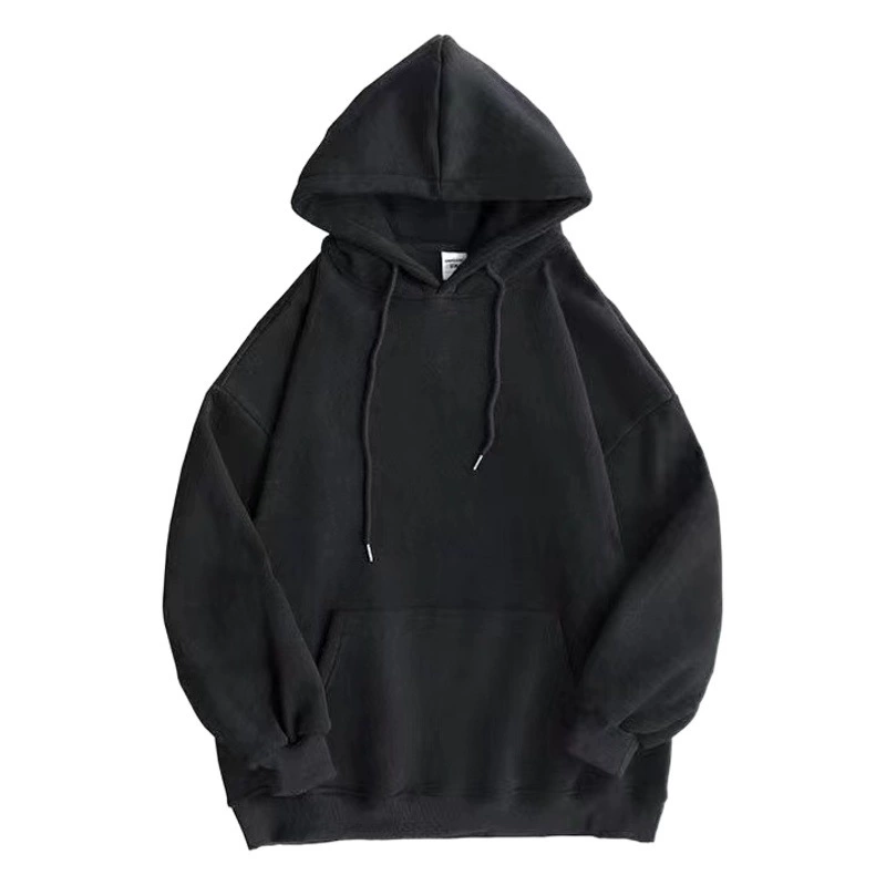 Мужской свитер с капюшоном, Осенний Свободный Топ, мужская спортивная одежда для пар, однотонная толстовка с капюшоном, зимняя повседневная одежда на флисовой подкладке