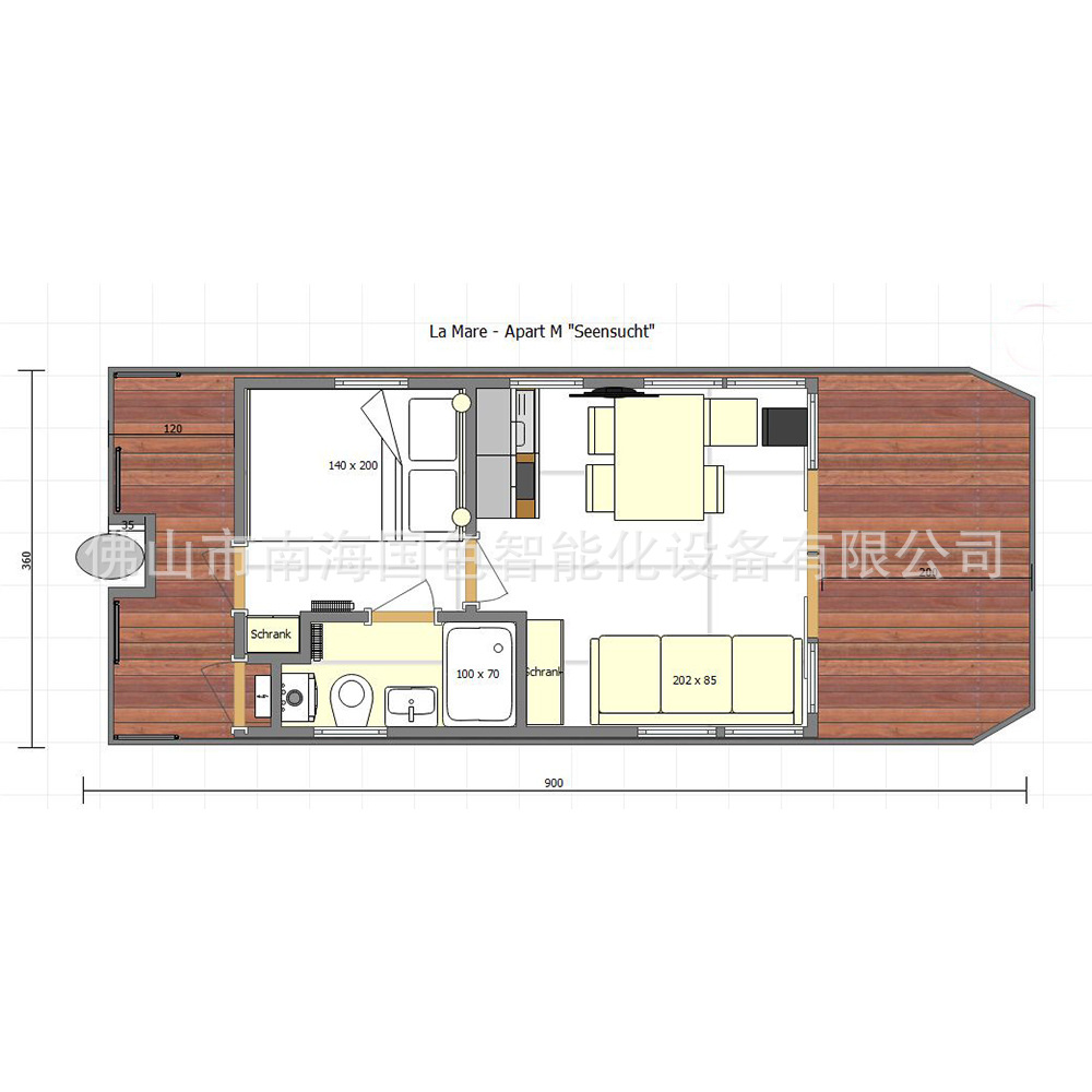 Casa de vacaciones escénica Casa de acero ligero Contenedor de casa de chapa de aluminio Estructura de aluminio Casa de mar Casa de familia cápsula espacial