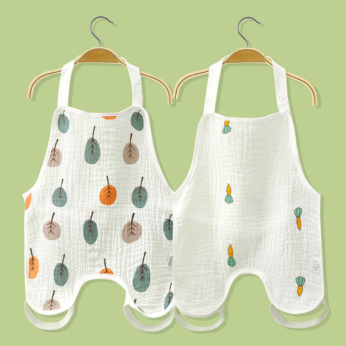 Children's cotton gauze bellyband summer thin belly vest bib baby with legs bellyband baby cotton anti-kick