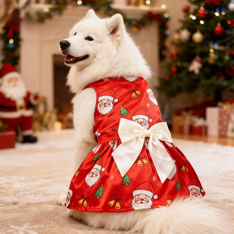 Big Dog Pet Dress Christmas Vest Halloween T-Shirt Big Dog Puppy Large Dog Dress Vest