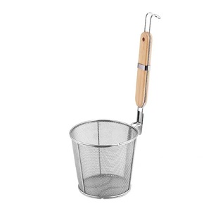 Tapered Powder Hedge Filter Mesh Malatang Colander Noodles Spoon Oblique Powder Hedge Large Colander Cooking Noodles Lander Hot Food Basket