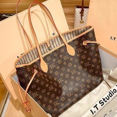 チップレザーバージョンのクラシックビッグブランドレディースバッグ老眼ショッピングバッグマザーバッグポータブルショルダートートバッグハイバージョン