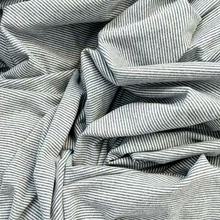 爆款现货供应早秋面料时尚针织面料条纹磨毛T恤撞色服装面料