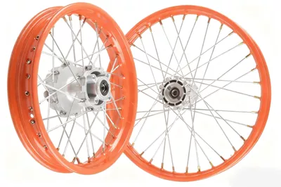 A1A3 Off-Road Motorcycle Modification Accessories: Other brake systems - 19-inch-front-and-16-inch-rear-orange-rims