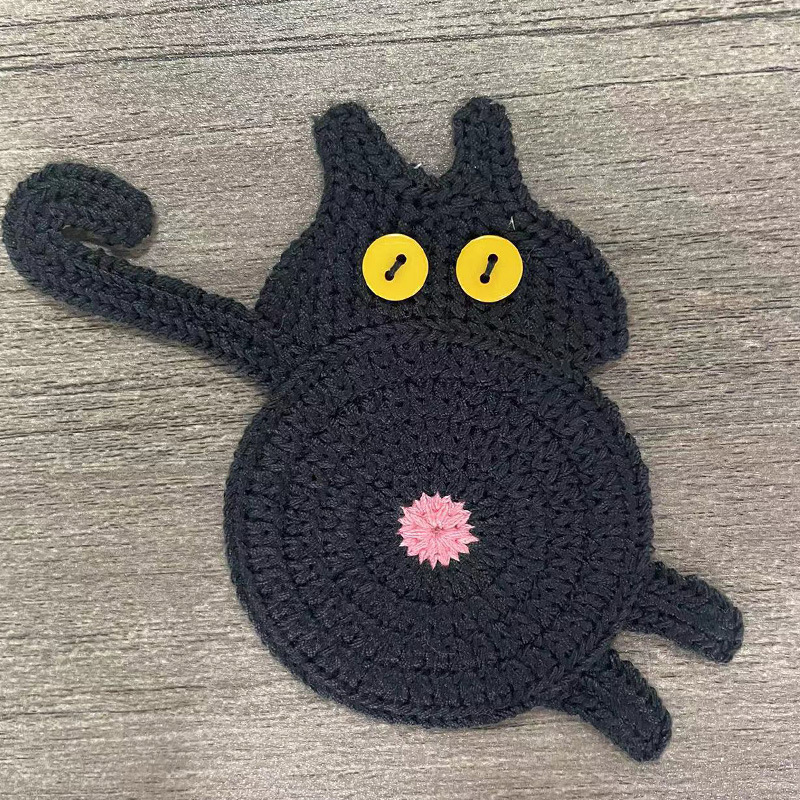 Casual Cat Knit Placemat 1 Piece display picture 1