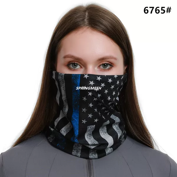 Sun protection face mask, outdoor hiking sunshade, UV-resistant camouflage multi-functional seamless magic headscarf