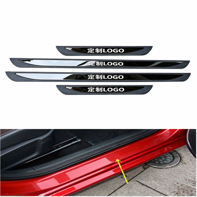 Suitable for universal modification of welcome pedals for Hyundai, Nissan, Honda, and Toyota; plastic door sill strips and anti-scratch door pedals