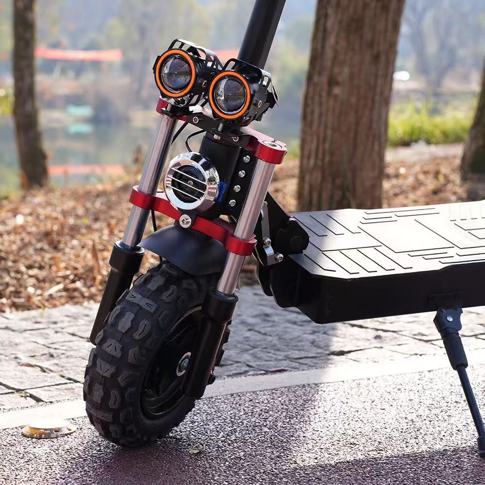 Cross-Border Adult Electric Scooter with Long Range, 11inch Off-Road High-Power Lithium Battery Foldable Electric Mobility Scooter