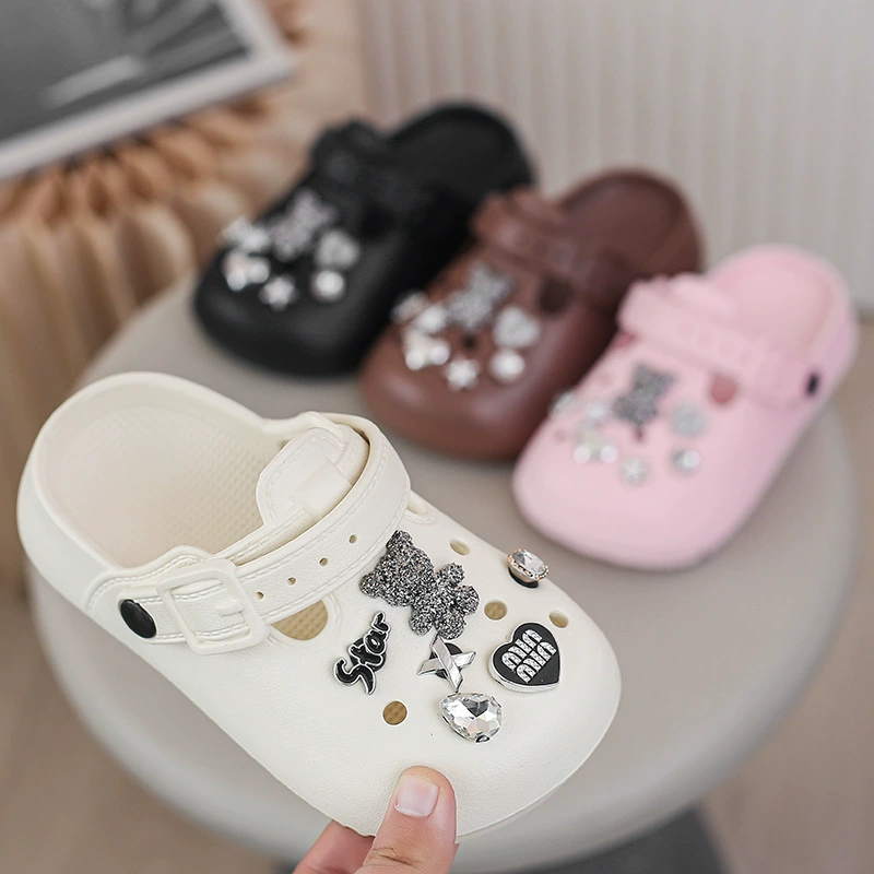 Туфли с дырками на толстой подошве женские летние носики на улице 2025 новые нескользящие пляжные туфли