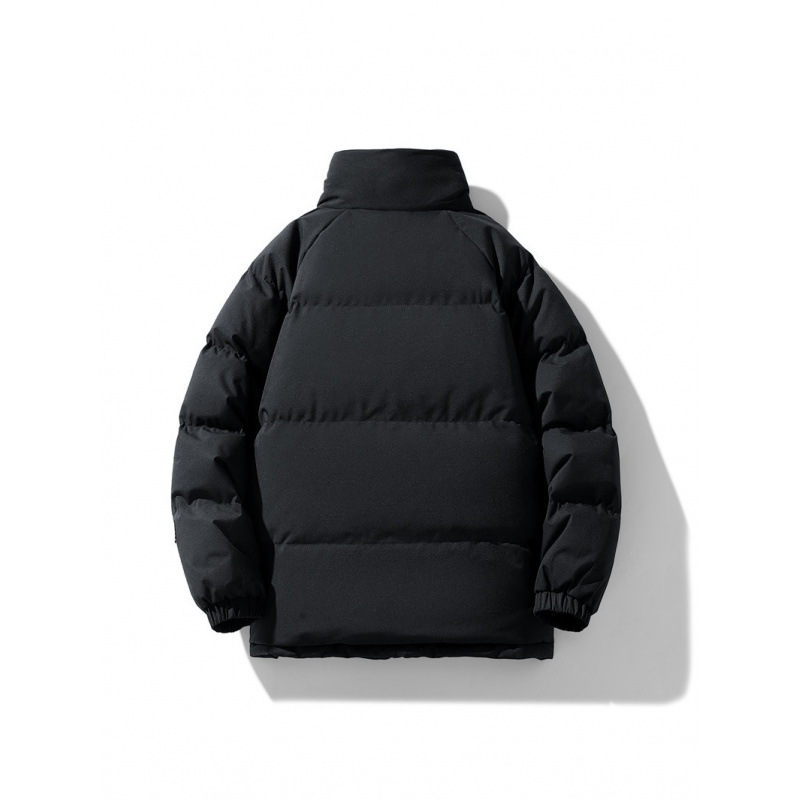 Invierno simple cordero de cachemira grueso de cuello de algodón hombre retro pareja abrigo de algodón cálido