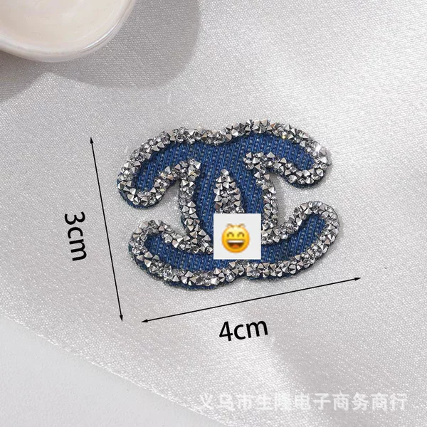 Denim Fabric Rhinestone Small Icon Hot Melt Adhesive Clothing Hats Socks Adhesive Iron-On Transfer Rhinestone DIY Fabric Patch Pattern