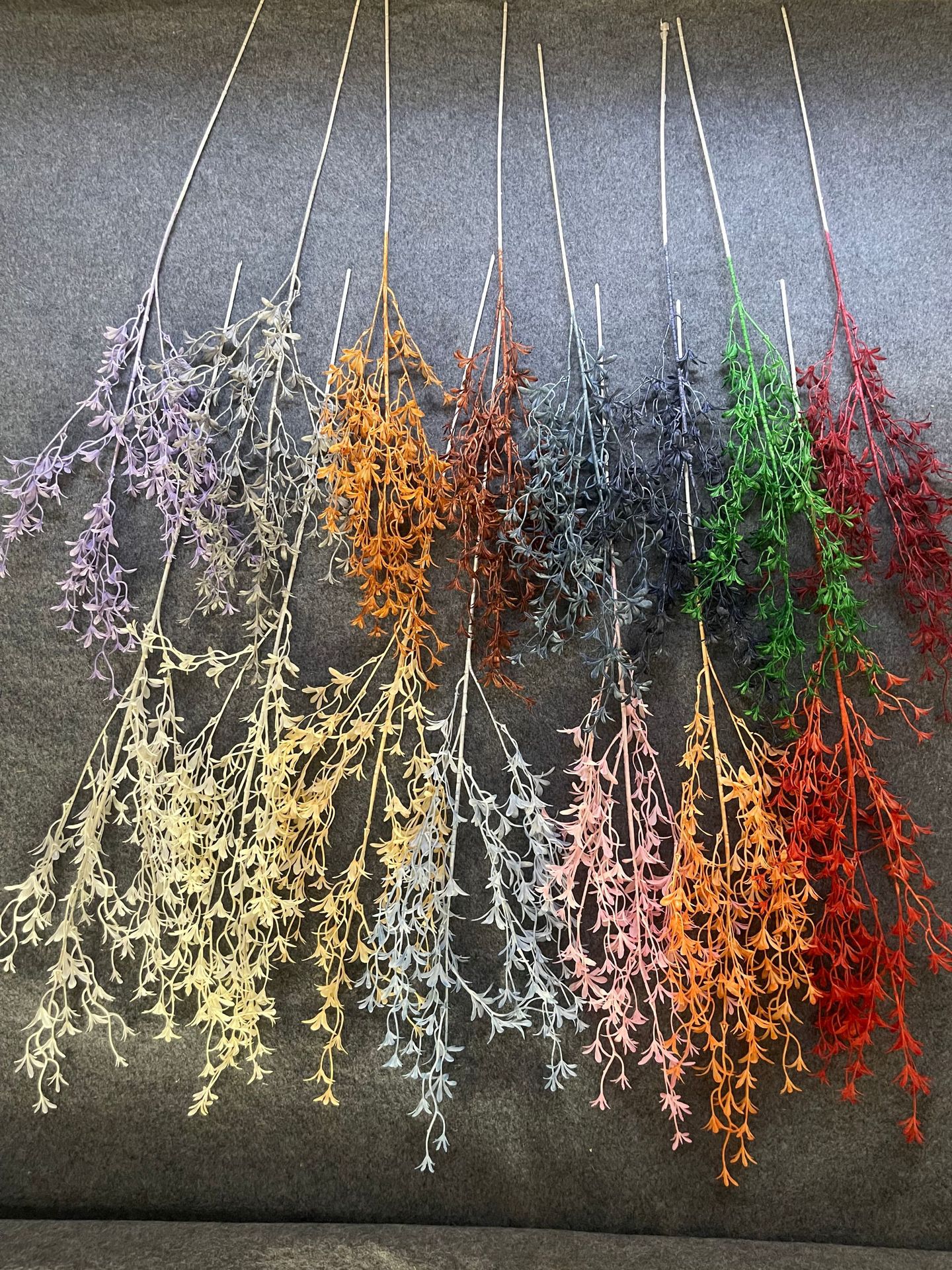 Plastic orchid wedding hall hotel scenery decoration suspended ceiling floral arrangement plastic orchid artificial flowers