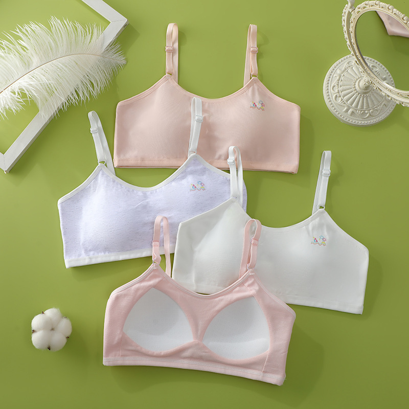 Developmental Cotton Underwear Women's One-piece Chest Pad Junior Senior high school Students Wrap Chest Adjustable Camisole Small Vest for Girls Developmental Cotton Underwear Women's One-piece Chest Pad Junior Senior high school Students Wrap Chest Adjustable Camisole Small Vest for Girls